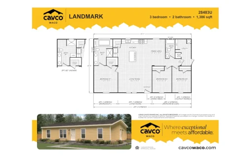 28483U - Landmark 2848 - Floor Plan