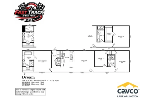 FT16763D - Dream -- Floor Plan
