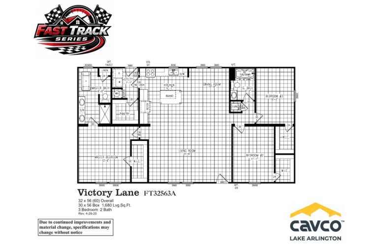 FT32563A - Victory Lane -- Floor Plan