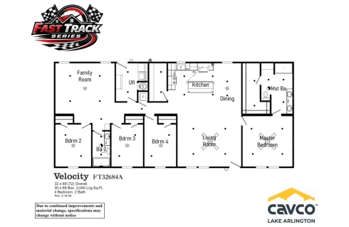 FT32684A - Velocity -- Floor Plan