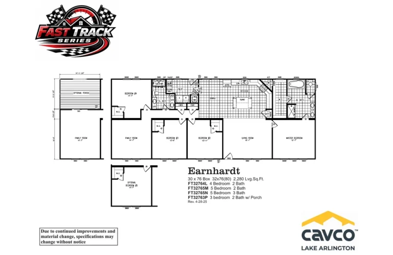 FT32764L - Earnhardt -- Floor Plan